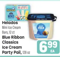 Tony’s Fresh Market Helados Mini Ice Cream Bars, 12ct Blue Ribbon Classics Ice Cream Party Pail, 128oz offer