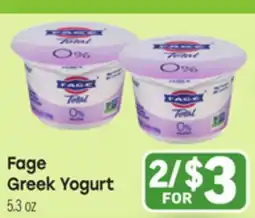 Tony’s Fresh Market Fage Greek Yogurt offer