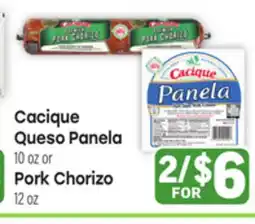 Tony’s Fresh Market Cacique Queso Panela 10oz or Pork Chorizo 12oz offer