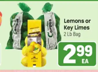 Tony’s Fresh Market Lemons or Key Limes offer