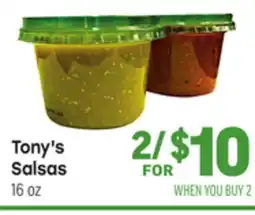 Tony’s Fresh Market Tony's Salsas offer