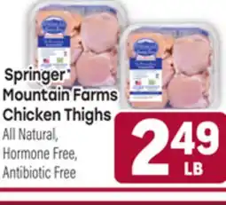 Tony’s Fresh Market Springer Mountain Farms Chicken Thighs offer