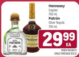 Tony’s Fresh Market Hennessy Cognac Patrón Silver Tequila offer