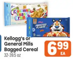 Tony’s Fresh Market Kellogg's Mills or General Mills Bagged Cereal offer