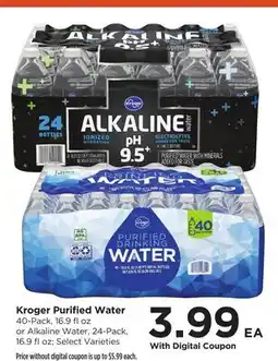 Food 4 Less Kroger Purified Water offer