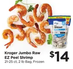 Food 4 Less Kroger Jumbo Raw EZ Peel Shrimp offer