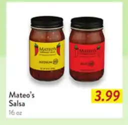 Fresh Thyme Mateo's Salsa offer