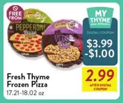 Fresh Thyme Fresh Thyme Frozen Pizza offer