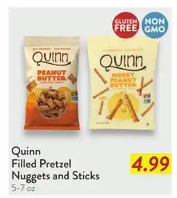 Fresh Thyme Quinn Filled Pretzel Nuggets and Sticks offer