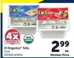 Safeway O Organics Tofu offer
