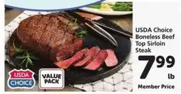 Safeway USDA Choice Boneless Beef Top Sirloin Steak offer