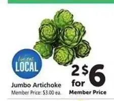 Safeway Jumbo Artichoke offer