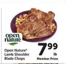 Safeway Open Nature Lamb Shoulder Blade Chops offer