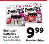 Safeway Energizer Batteries offer