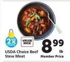 Safeway USDA Choice Beef Stew Meat offer