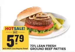 Food Lion 73% Lean Fresh Ground Beef Patties offer