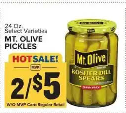 Food Lion Mt. Olive Pickles offer