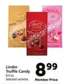 Safeway Lindor Truffle Candy offer