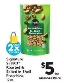 Safeway Signature SELECT Roasted & Salted In-Shell Pistachios offer