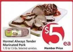 Safeway Hormel Always Tender Marinated Pork offer