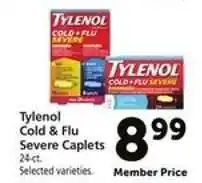 Safeway Tylenol Cold & Flu Severe Caplets offer