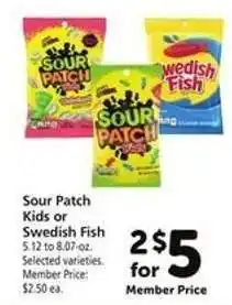 Safeway Sour Patch Kids or Swedish Fish offer