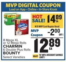 Food Lion Charmin & Bounty offer