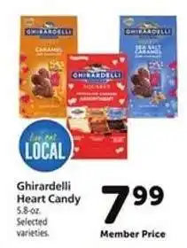 Safeway Ghirardelli Heart Candy offer