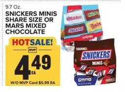 Food Lion Snickers Minis Share Size or Mars Mixed Chocolate offer