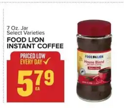 Food Lion FOOD LION INSTANT COFFEE offer
