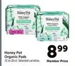 Safeway Honey Pot Organic Pads offer