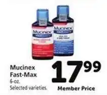 Safeway Mucinex Fast-Max offer
