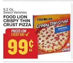 Food Lion FOOD LION CRISPY THIN CRUST PIZZA offer