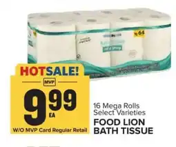 Food Lion FOOD LION BATH TISSUE offer