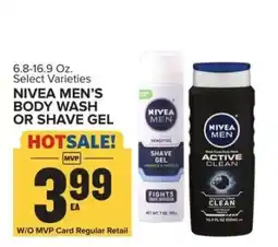 Food Lion Nivea Men's Body Wash or Shave Gel offer