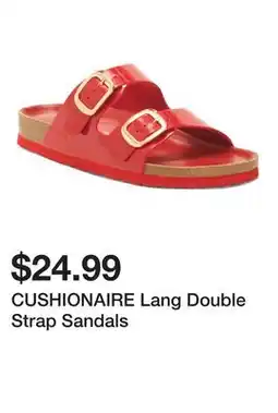 Marshalls CUSHIONAIRE Lang Double Strap Sandals offer