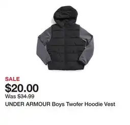 Marshalls UNDER ARMOUR Boys Twofer Hoodie Vest offer