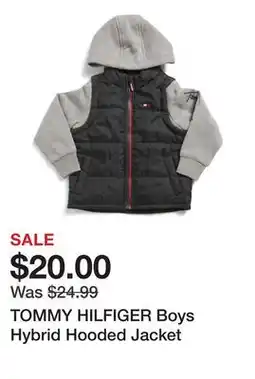 Marshalls TOMMY HILFIGER Boys Hybrid Hooded Jacket offer