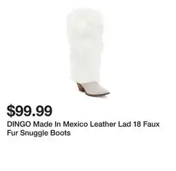 Marshalls DINGO Made In Mexico Leather Lad 18 Faux Fur Snuggle Boots offer