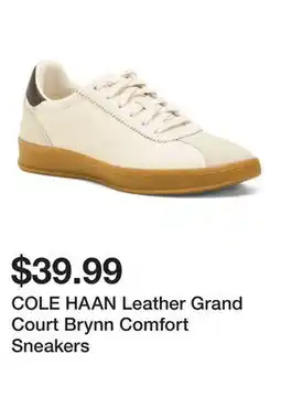 Marshalls COLE HAAN Leather Grand Court Brynn Comfort Sneakers offer