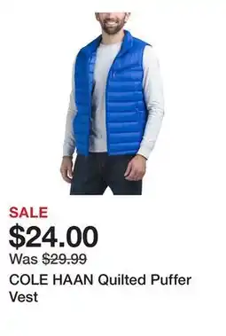 Marshalls COLE HAAN Quilted Puffer Vest offer