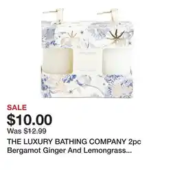 Marshalls THE LUXURY BATHING COMPANY 2pc Bergamot Ginger And Lemongrass Heavenly Hands Soap And Lotion Set offer