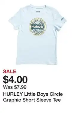 Marshalls HURLEY Little Boys Circle Graphic Short Sleeve Tee offer