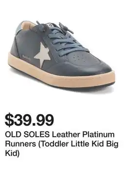 Marshalls OLD SOLES Leather Platinum Runners (Toddler Little Kid Big Kid) offer