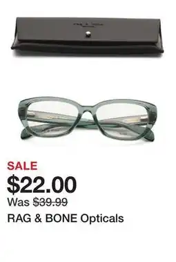 Marshalls RAG & BONE Opticals offer
