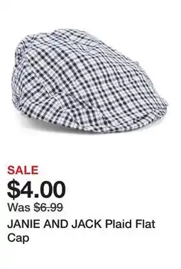 Marshalls JANIE AND JACK Plaid Flat Cap offer