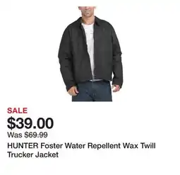 Marshalls HUNTER Foster Water Repellent Wax Twill Trucker Jacket offer