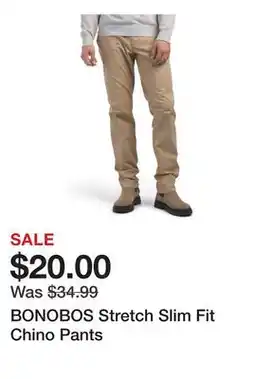 Marshalls BONOBOS Stretch Slim Fit Chino Pants offer