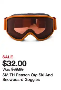 Marshalls SMITH Reason Otg Ski And Snowboard Goggles offer
