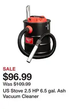 Tractor Supply Company US Stove 2.5 HP 6.5 gal. Ash Vacuum Cleaner offer